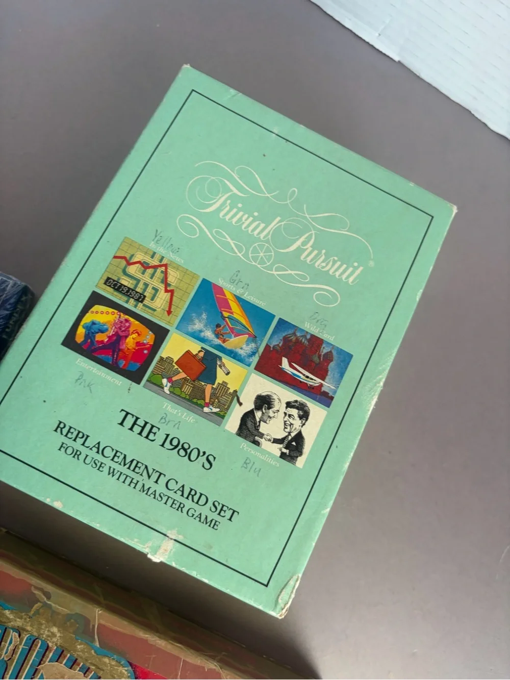 Trivial Pursuit 1980s Replacement Card Set - plus vintage dominoes and phase 10